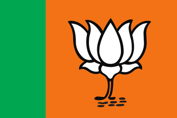 Bharatiya Janata Party vector logo with correct colour combination
