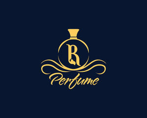 Luxury Initial Letter alphabet R Logo , Awesome Logo Design Template For Beauty Perfume Hotel Spa And more Fully Editable Vector EPS