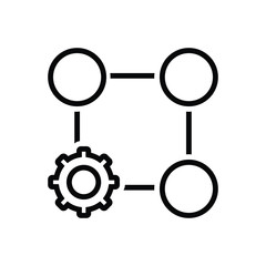 Black line icon for unit category 