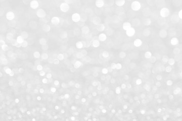 Obraz na płótnie Canvas White Particles Defocused Lights Glitter Background