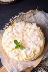 a simple quark coconut cake from the tin