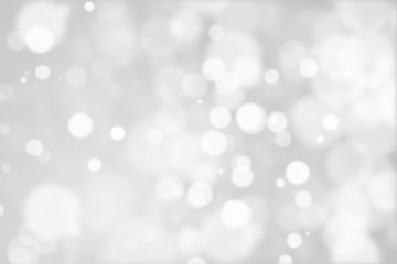 White Holiday Winter Background With Glittering Particles