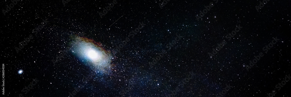 Canvas Prints bright galaxy in mostly empty space