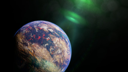 lava planet, exoplanet lit by an alien star