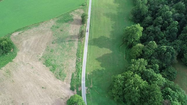 Aerial, View, Drone, Amish, Country, Land, animal, beautiful, buggy, carriage, countryside, horse, lancaster county, landscape, mammal, nature, old-fashioned, outdoors, crops,  pennsylvania, religion,