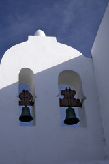 Obraz premium Mediterranean Church bells tower, Spain
