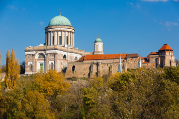 Fototapeta na wymiar Esztergom Basilica in Hungary