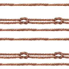 Watercolor rope pattern
