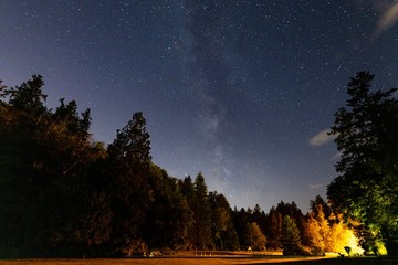 Fototapeta premium Night sky at Penrose Point.
