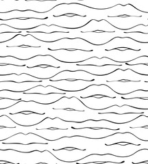 graphic drawing of lips, pattern