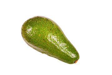 Ripe avocado fruit isolated on a white background
