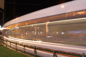 Fototapeta na wymiar tramway (long exposure)