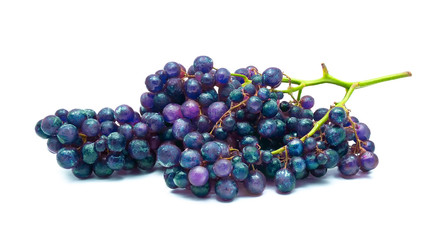 Grapes on a white background