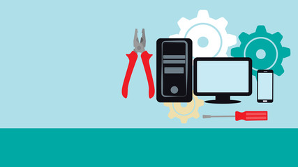 banner option for repair of computers and phones