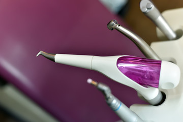 Dental air flow equipment for teeth cleaning, Dentist instrument for dental clinic.