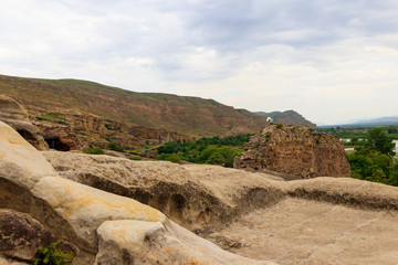 Old cave city Uplistsikhe in Caucasus mountains, Georgia
