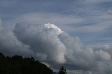Fototapeta na wymiar 高地の雲