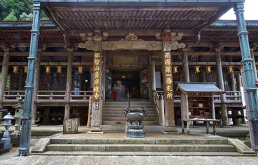 Nachisan Seiganto-ji temple main hall. Wakayama Prefecture. Japan