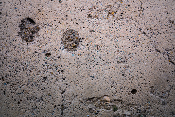 The texture of concrete