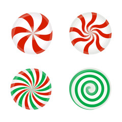 set of colorful candies
