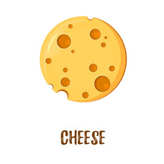 A logo with a planet of cheese with holes. Logo template, vector design, Logo,Symbol, Icon, design Concept.