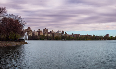 Fototapeta premium New York Central Park colorful view Spot during Spring