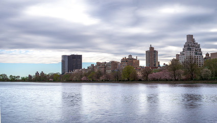 Fototapeta na wymiar New York Central Park colorful view Spot during Spring