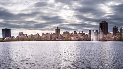 Fototapeta premium New York Central Park colorful view Spot during Spring