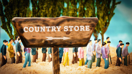 Street Sign to Country Store