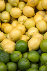 Lime and Lemon Fruit on Market
