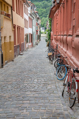 Bikes in Steet; Heidelberg;