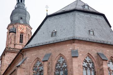 Fototapeta na wymiar Church of the Holy Spirit - Heiliggeistkirche, Market Square, Heidelberg