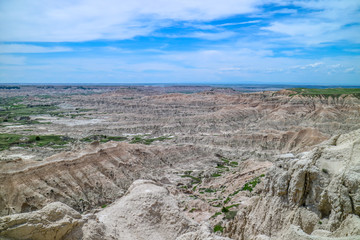 Obraz premium Rocky landscape of the beautiful Badlands National Park, South Dakota