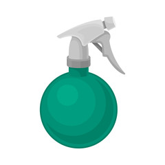 Flask with a spray. Vector illustration on a white background.