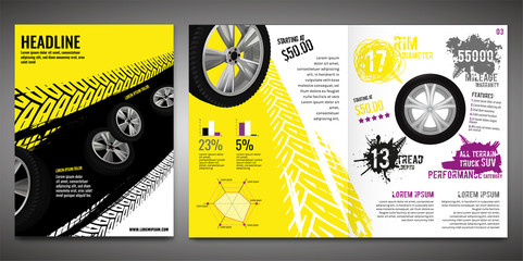 Tire Brochure Template © Double Brain