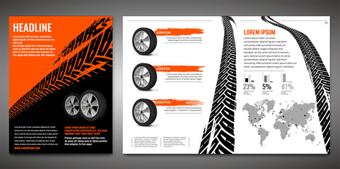 Tire Brochure Template © Double Brain