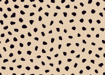 Cheetah skin pattern design. Cheetah spots print vector illustration background. Wildlife fur skin design illustration for print, web, home decor, fashion, surface, graphic design