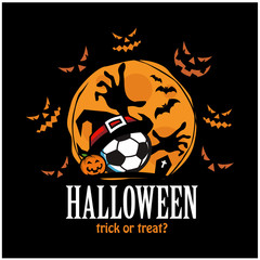 Sport Ball Halloween Theme Logo