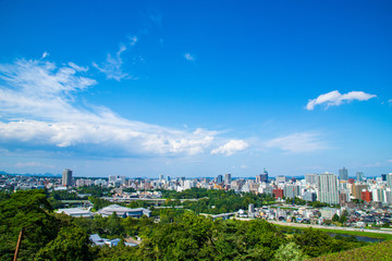 Fototapeta na wymiar 仙台市の観光都市風景