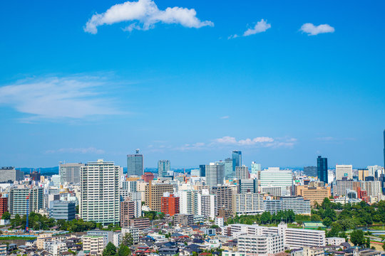 仙台市の観光都市風景