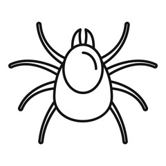 Insect mite icon. Outline insect mite vector icon for web design isolated on white background