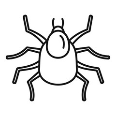 Animal mite icon. Outline animal mite vector icon for web design isolated on white background