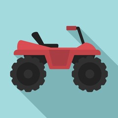 Dirtbike icon. Flat illustration of dirtbike vector icon for web design