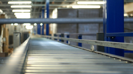 Automated warehouse. Conveyor Belt