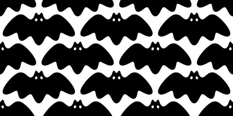 bat seamless pattern vector Halloween dracula Vampire ghost cartoon illustration gift wrap paper doodle black design