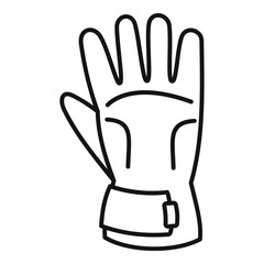 Winter gloves icon. Outline winter gloves vector icon for web design isolated on white background