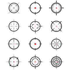 set of target icon