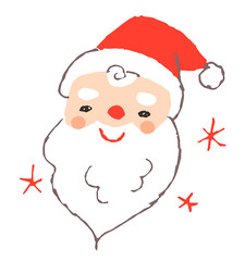 サンタクロース　顔