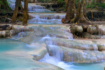 Erawan Waterfall and natural complete