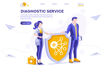 Protection, Female Social Clip, Medical Girl. Health Paper, Clipart. Male Networking Shield Service, Holding Media Envelope. Collection, Cartoon Flat Vector Illustration Hero Image Isometric Banner